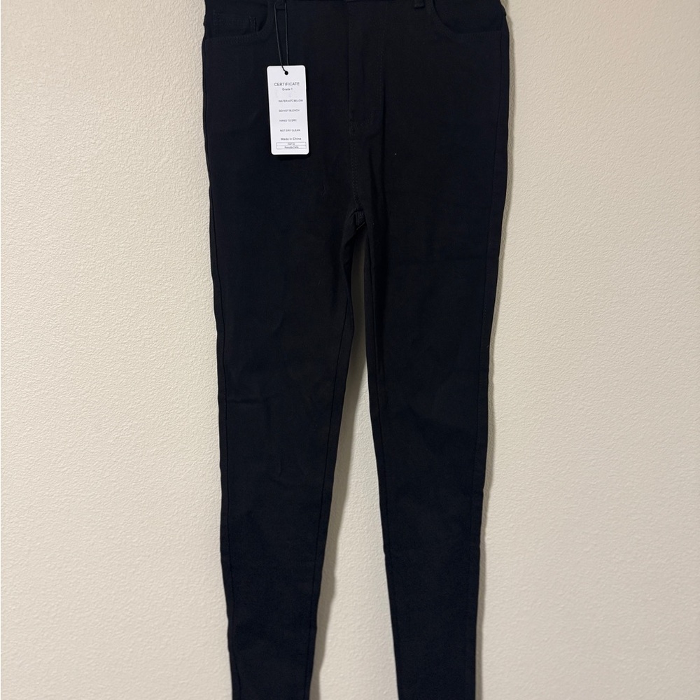 Black High-Waisted Pants